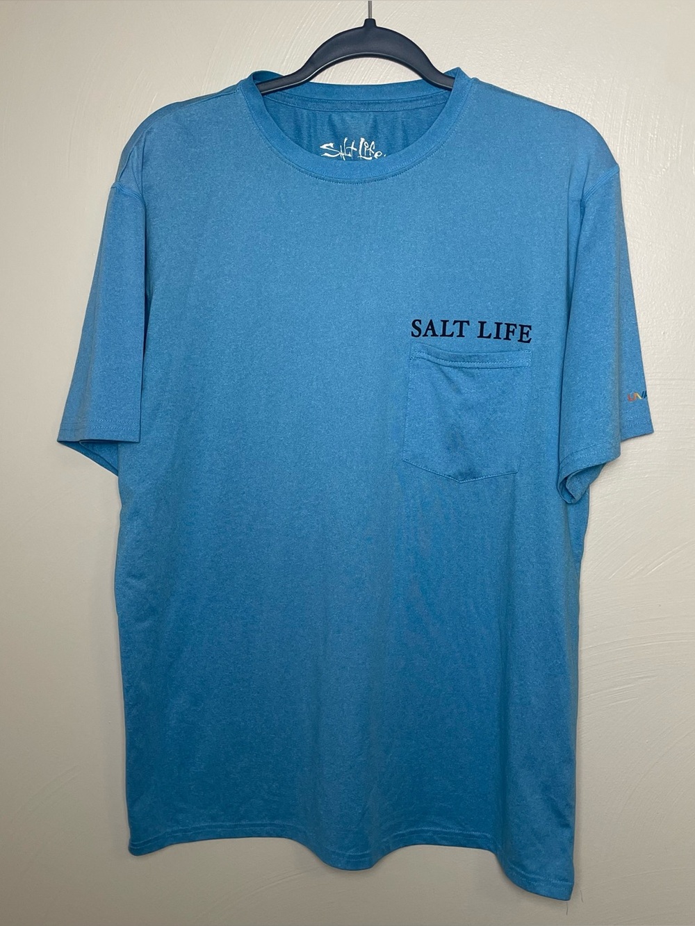 Salt Life Men's Short Sleeve Tee - Blue Size Small